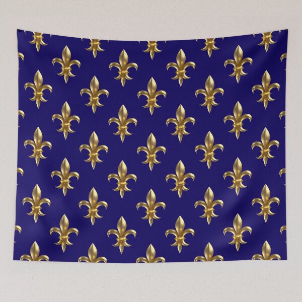 Item preview, Fleur de Lys / Fleur de Lis 3D gold look pattern small designed and sold by lathspell.