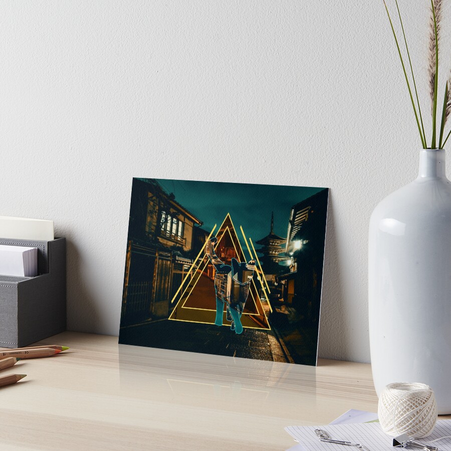Polyscape Cats Spirit Animal Art Board Print