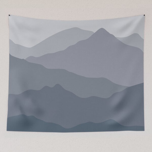 Item preview, Minimalist Ombre Mountain Landscape designed and sold by D-Spot Shop.