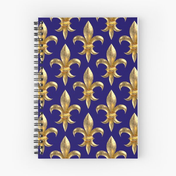 Item preview, Fleur de Lys / Fleur de Lis 3D gold look pattern, large corroded designed and sold by lathspell.