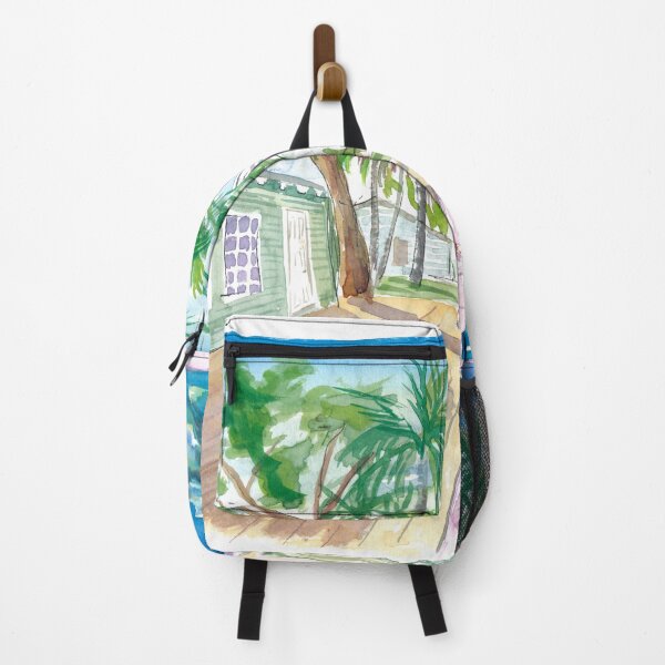 Item preview, White Fences In Key West with Conch Pool in the Sun designed and sold by artshop77.