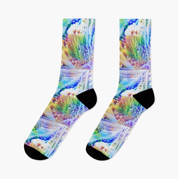 Item preview, Encaustic Nr 04 - And the World Was Filled With Rainbow Colours designed and sold by Heatherian.