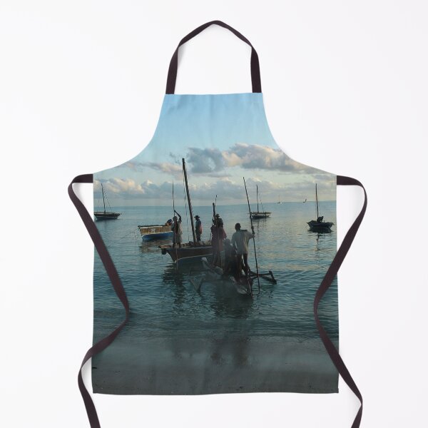 Artikelvorschau, Tropical Beach Dawn Fischerboote Fischer Afrika entworfen und verkauft von worldways.