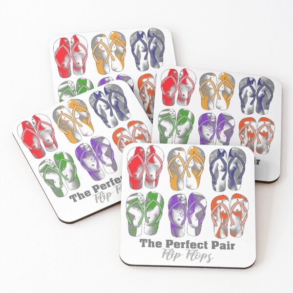 Item preview, The Perfect Pair Flip Flops Naturist Nudist Lifestyle designed and sold by NaturistGifts.