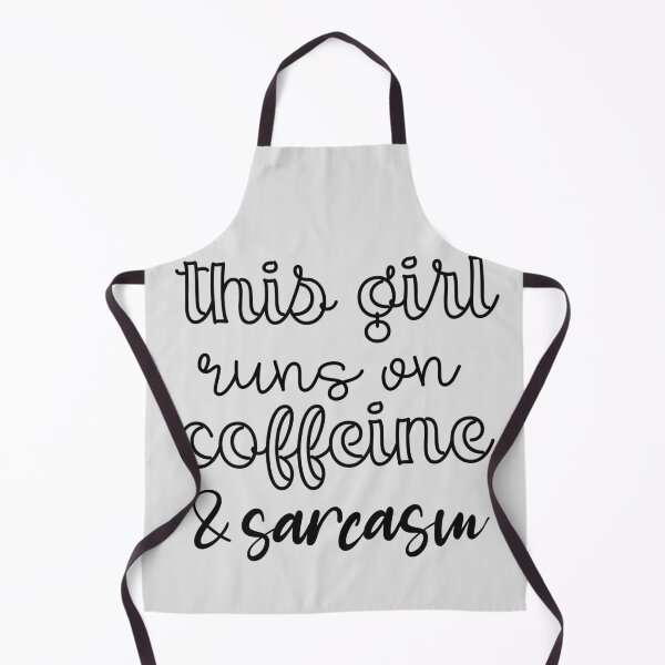Item preview, this girl runs on coffeine & sarcasm funny quote designed and sold by unique things.