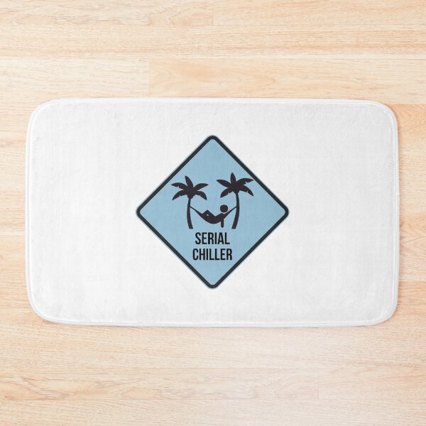 Item preview, Serial Chiller Funny Sign Blue designed and sold by MinimalSketches.