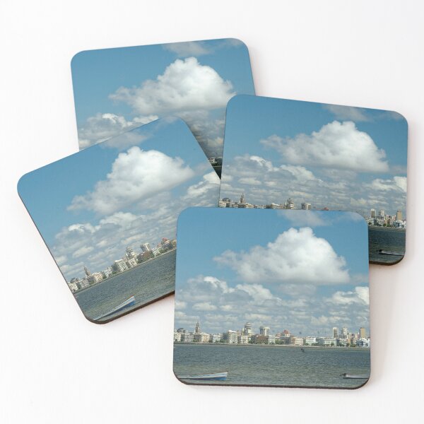 Item preview, Mumbai skyline from marine drive, India, beautiful clear weather, modern art, wall art, print, personalised gifts, custom printed gifts, photo designed and sold by CameraDesign.