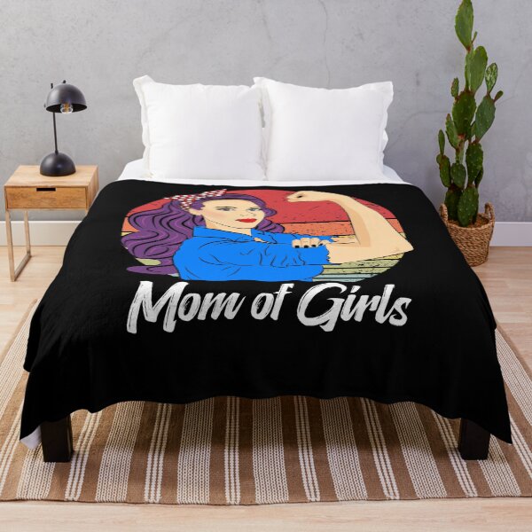 Item preview, Mom of Girls Vintage Mother’s Day Sunset Retro Mom designed and sold by ZNOVANNA.