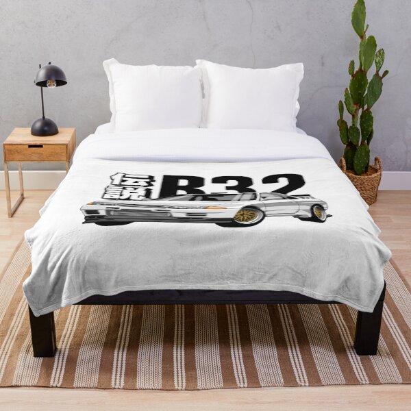 Skyline R32 GTR (White) Throw Blanket