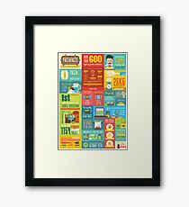 Pastafacts Infographics Poster Framed Print