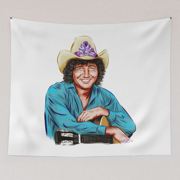 Artikelvorschau, Mac Davis – Eine Illustration von Paul Cemmick entworfen und verkauft von TIGERDAVER.