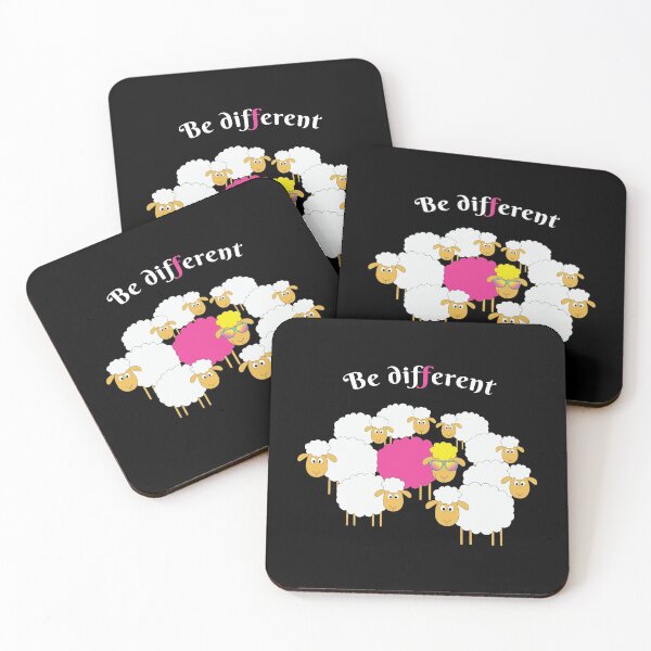 Item preview, Be Different Funny Sheep (black) designed and sold by dass-art.