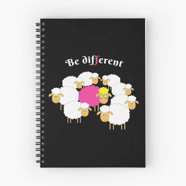 Item preview, Be Different Funny Sheep (black) designed and sold by dass-art.