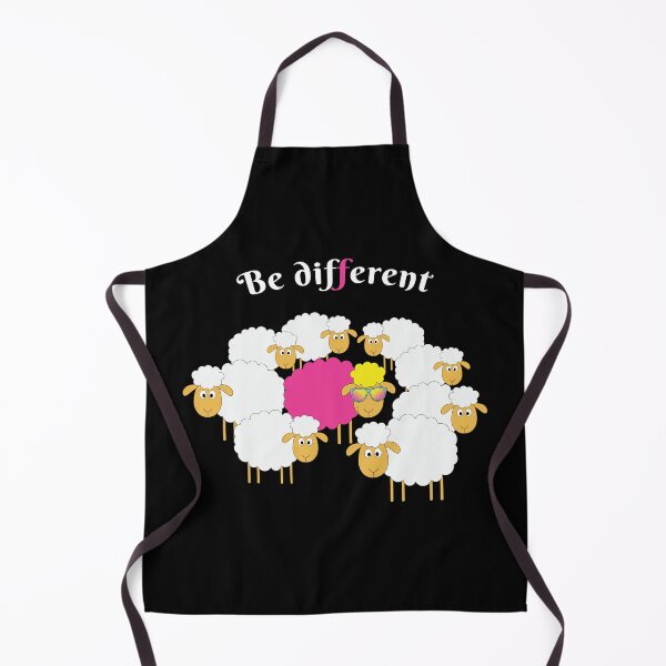 Item preview, Be Different Funny Sheep (black) designed and sold by dass-art.