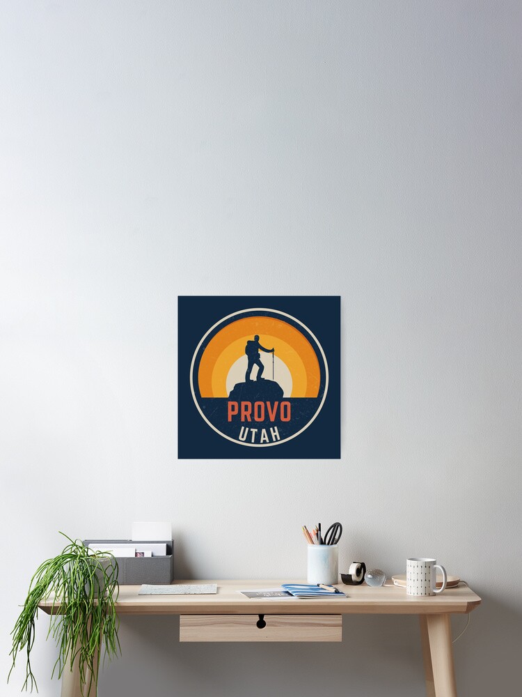 Aperçu 2 sur 3. Poster avec l'œuvre Provo Utah Hiking créée et vendue par dk80.