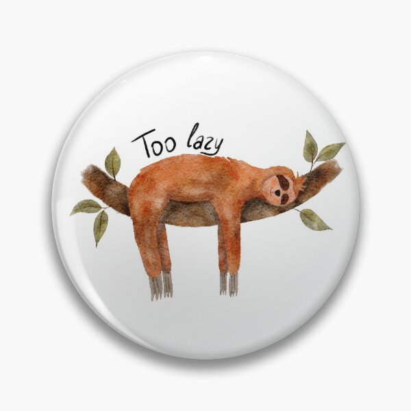 Item preview, Cute watercolor sloth sleeping on a branch designed and sold by IevaLiART.