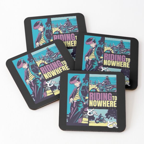 Item preview, Riding Nowhere, Japanese Anime Vaporwave Style Design designed and sold by Singhe Design.