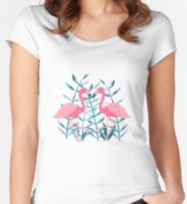 Flamingo fever Women's Fitted Scoop T-Shirt