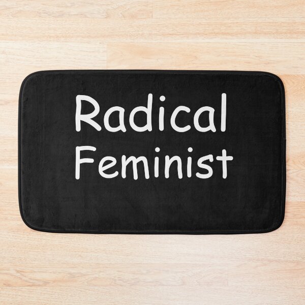 Item preview, RADICAL FEMINIST WOMAN POWER WHITE TYPE FUNNY QUOTE designed and sold by unique things.