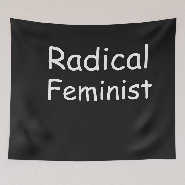 Item preview, RADICAL FEMINIST WOMAN POWER WHITE TYPE FUNNY QUOTE designed and sold by unique things.