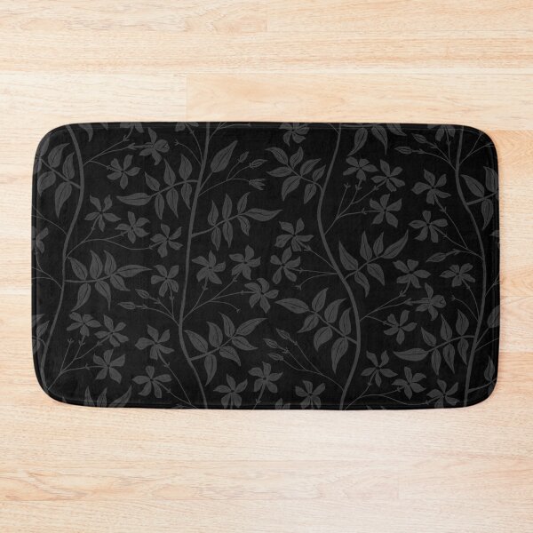 Item preview, Black and charcoal star jasmine creeper - tone on tone designed and sold by misentangled.