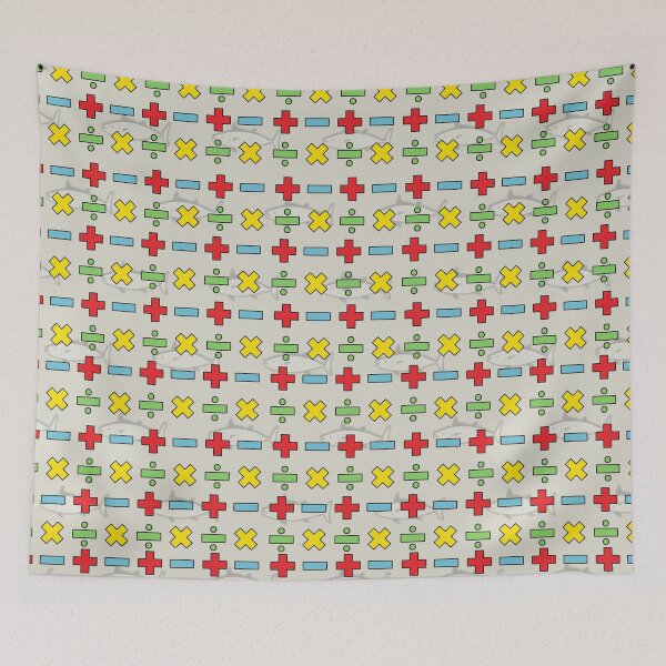 Item preview, Math Symbols Addition Subtraction Multiplication Division Pattern designed and sold by HappinessWorld.