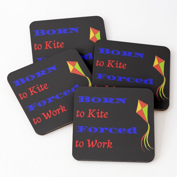 Item preview, Born to Kite Forced to Work in Blue designed and sold by CreativeBel.