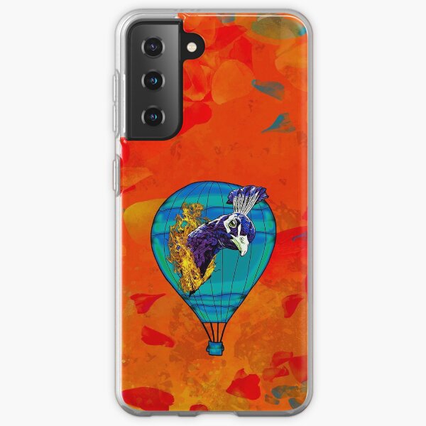 Legaculia phone case hot air balloon fire bird orange Samsung Galaxy Soft Case