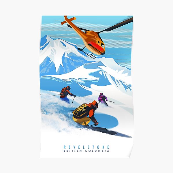 Powder Mountain snowboard poster