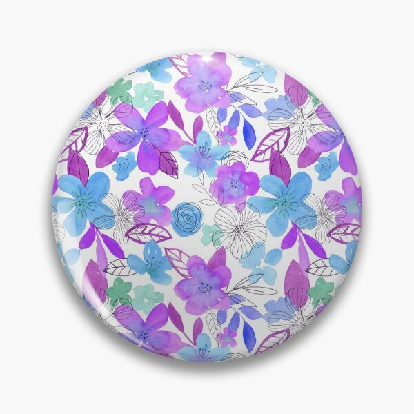 Artikelvorschau, Frühling ist hier Aquarell Blumenmuster entworfen und verkauft von Artsychoke.