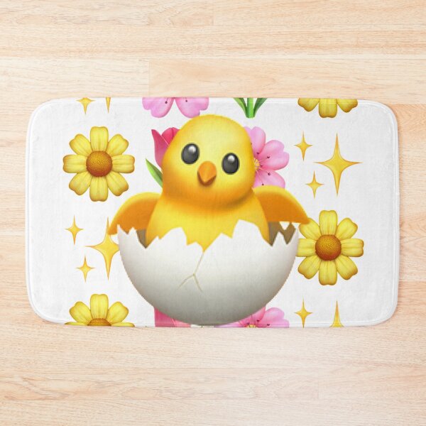 Item preview, Cute floral chicken chick Emoji Easter designed and sold by ICRainbowMoons.