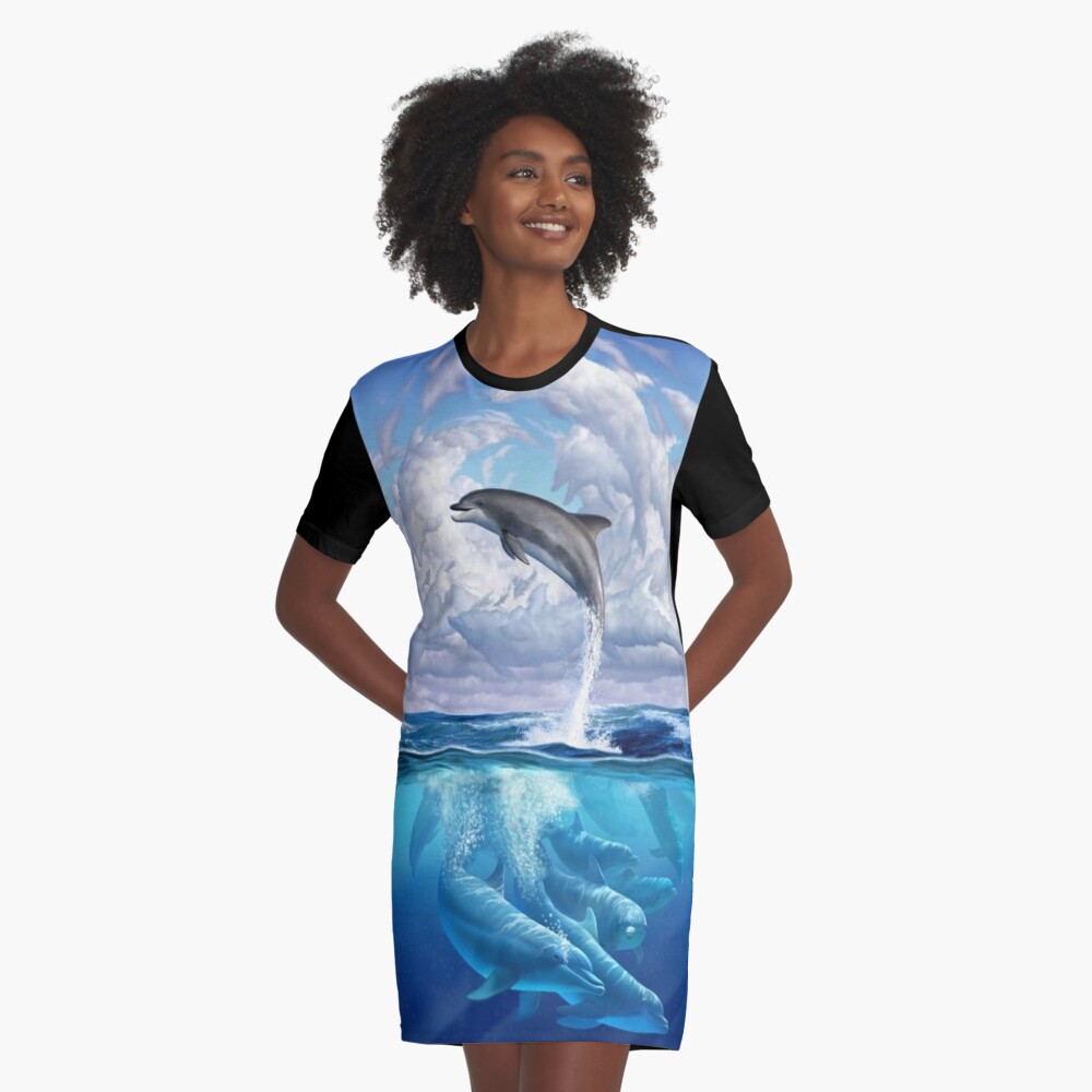 CUSTOM MIAMI DOLPHINS TIE DYE T SHIRT DRESS