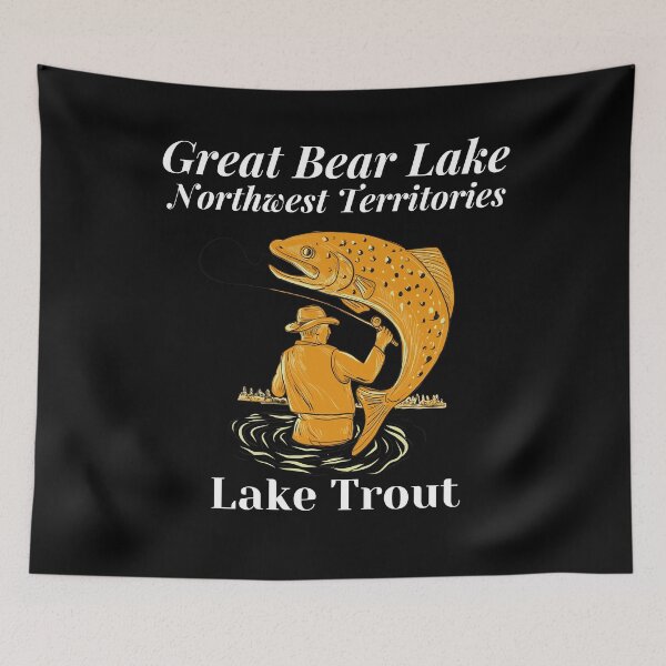 Item preview, fly fishing t-shirt,fishing rod,fishing rod t-shirt,fishing rod tshirt,lake trout shirt,northwest territories designed and sold by eyesight4vision.