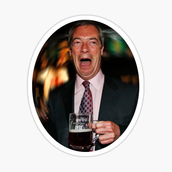&ldquo;Nigel Farage&rdquo; Sticker for Sale by hartp | Redbubble