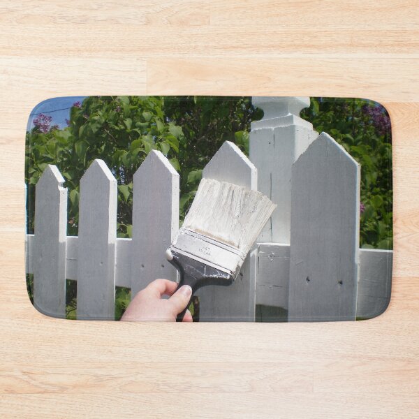 Item preview, White Picket Fence Painting designed and sold by dreamlifemojo.
