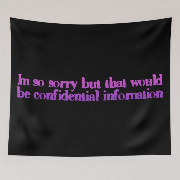 Item preview, Confidential Information. designed and sold by inkset.