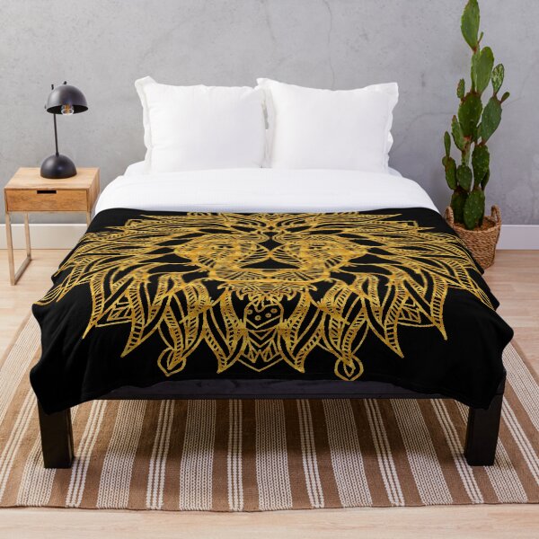 Item preview, Gold Lion Head Mandala designed and sold by Julie Pickering.