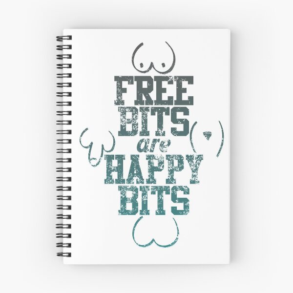 Item preview, Free Bits are Happy Bits Naturist Nudist Lifestyle designed and sold by NaturistGifts.