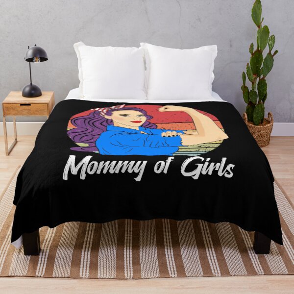 Item preview, Mommy of Girls Vintage Mother’s Day Sunset Retro designed and sold by ZNOVANNA.