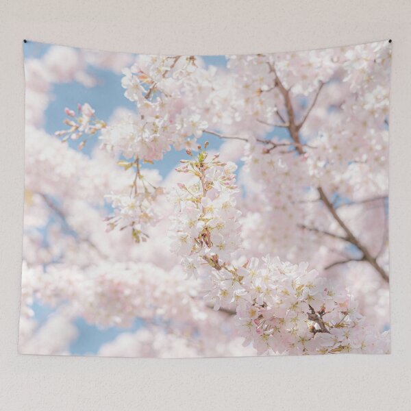 Item preview, Japanese Cherry Blossom Photo, Atmospheric Sakura Blossom Close-up designed and sold by Melissa Peltenburg.