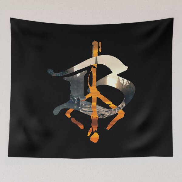 Item preview, Retro Bloodborne B Hunter's Mark designed and sold by GildaSekiroTees.