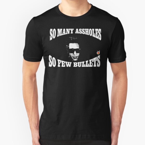 Tantos pendejos, tan pocas balas Camiseta ajustada