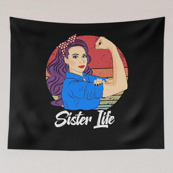 Item preview, Sister Life Vintage Sunset Retro designed and sold by ZNOVANNA.