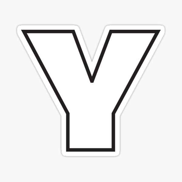 "Letter Y" Sticker for Sale by MrSimpler Redbubble