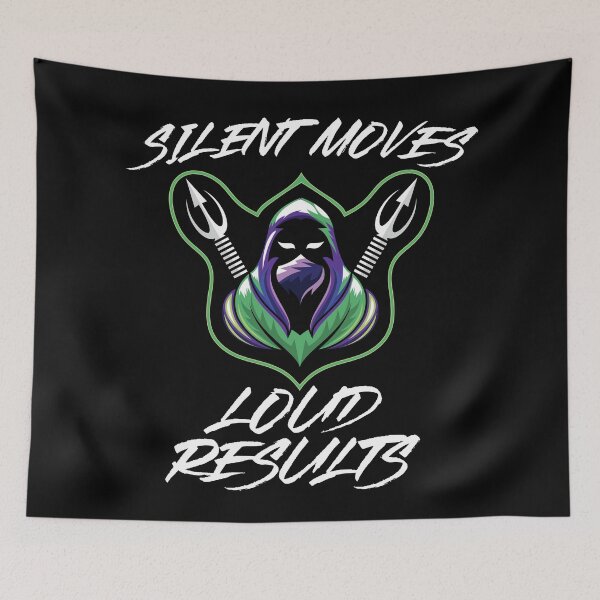 Item preview, Silent Moves Loud Resuts - Motivational and Inspirational Gift designed and sold by hyggekrog.