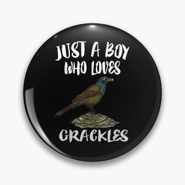 Item preview, Just A Boy Who Loves Grackles Birds Birding  designed and sold by manidala.