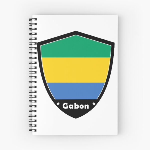 Item preview, Gabon Flag Badge designed and sold by Gina-Driada.
