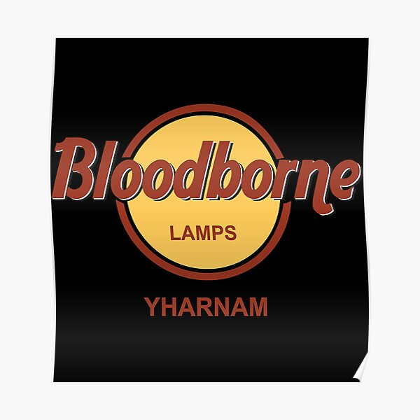 "Vintage Bloodborne Lamps Gift Yharnam" Poster for Sale by
