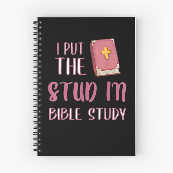 Item preview, I Put The Stud In Bible Study Pink Bible Jesus Christian  designed and sold by manidala.