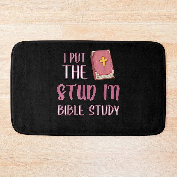 Item preview, I Put The Stud In Bible Study Pink Bible Jesus Christian  designed and sold by manidala.